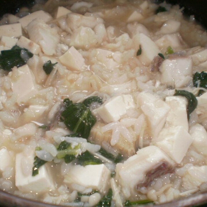 鯛と豆腐の雑炊